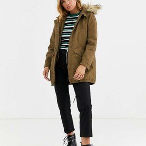 Topshop Green Parka